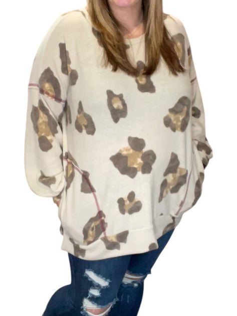 honeyme Over Sweater Beige Small 3