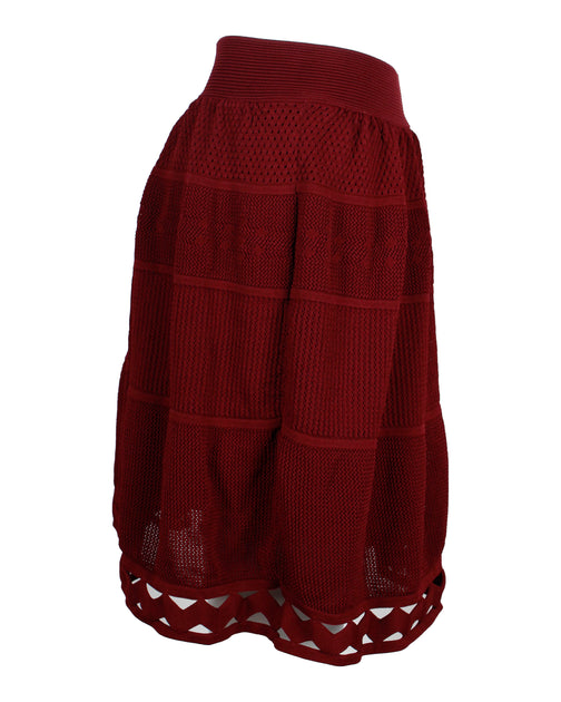 Sandro Bianca Skirt Red Small 3