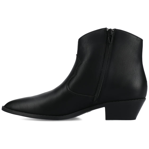 Journee Collection Taliah Western Ankle Booties Multi US 6 3