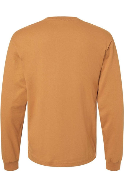 BELLA + CANVAS Heavyweight Long Sleeve Tee Brown Large 3