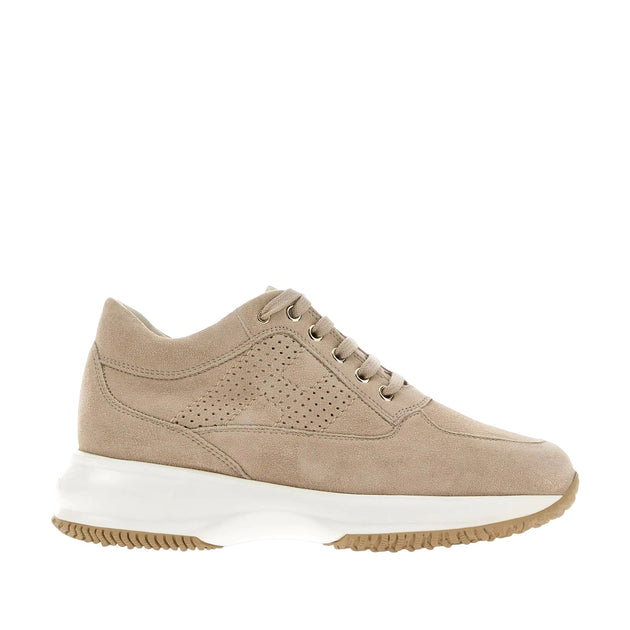 Hogan Interactive Perforated Lace-Up Sneakers Brown US 6 2