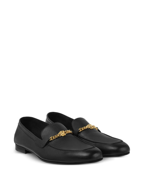 Versace Flat Leather Shoes Black EU 40 3