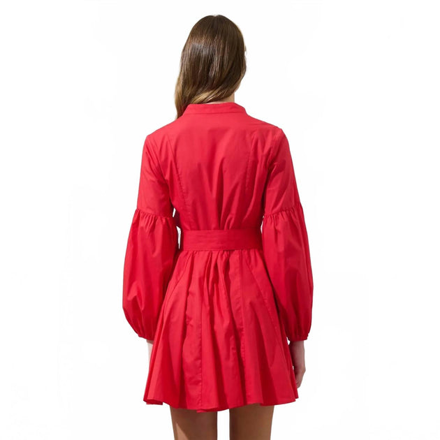 Sugarlips Laria Poplin Kleid Rot Medium 4