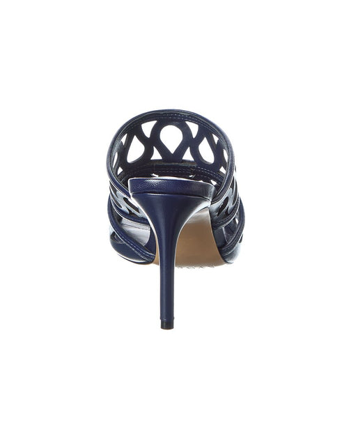 Alexandre Birman Dakota 85 Leather Sandal Blue EU 37 4