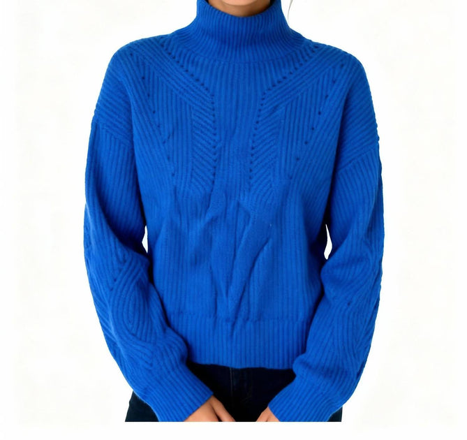 Pull en Cachemire Aqua Bleu Small 2