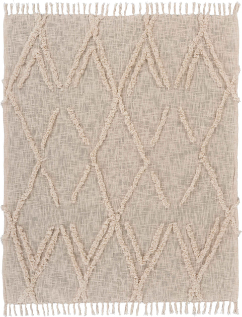 Hivvago Throw Blanket Beige 60x50 inch 2