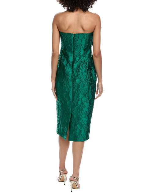 Robe Mi-longue Jacquard Badgley Mischka Vert US 0 3