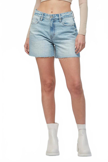 HIDDEN Riley Denim Boyfriend Shorts Blue XS 2
