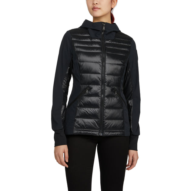 Pajar Cressy Mixed Media Puffer Black Small 2