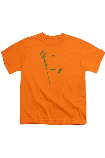 Gildan DC Comics Aquaman Jugend T-Shirt Orange XLarge 2