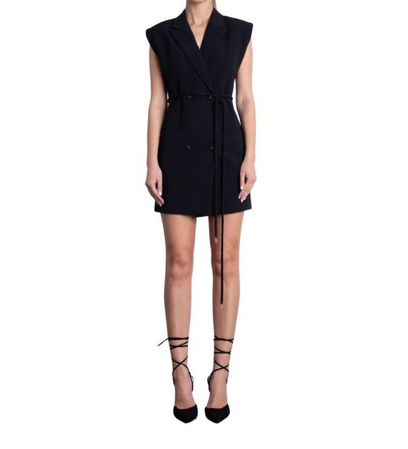 Karina Grimaldi Mila Mini Dress Black Small 2