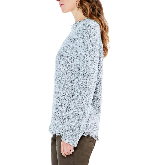 Nic + Zoe Fringe Mix Pullover Braun Medium 4
