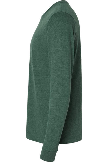 Next Level Sueded Long Sleeve T-Shirt Green XLarge 4