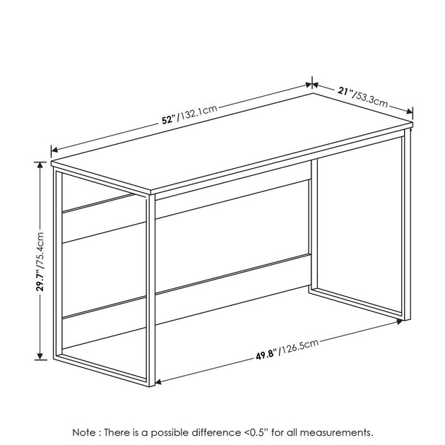 Furinno Moretti Study Desk French Oak Grey 3