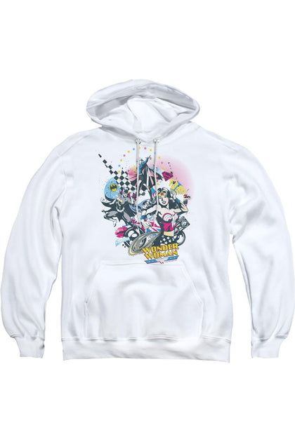 Gildan DC Comics Power Trio Hoodie White XXX-Large 2