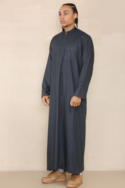 Thobe Arabe Homme Gris Rose XLarge 3