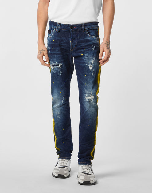 Philipp Plein 5-Pocket Super Straight Jeans Blue 28 4