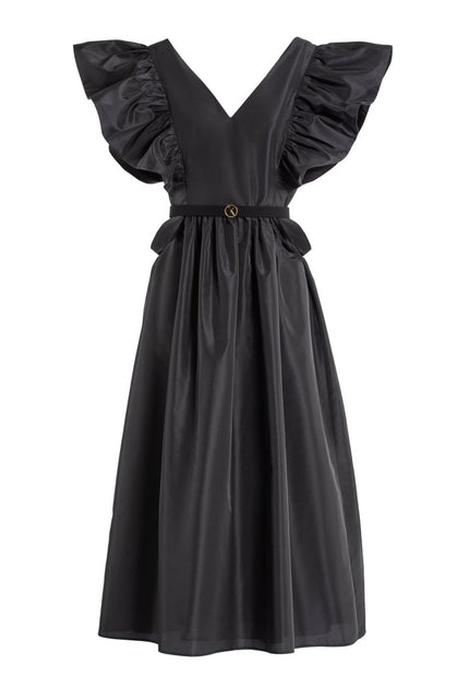 Saiid Kobeisy Taffeta Dress Black EU 40 2