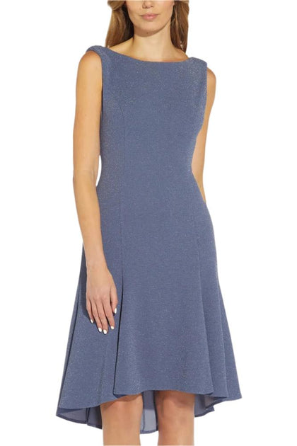 TRUEDAMES Sleeveless Fit & Flare Knit Dress Silver US 6 3