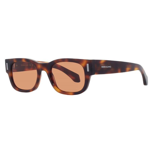 Salvatore Ferragamo Ferragamo Brown Square Men's Sunglasses