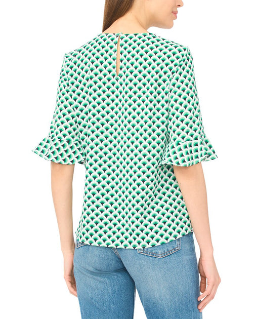 CeCe Rüschenärmel-Bluse Grün XLarge 3