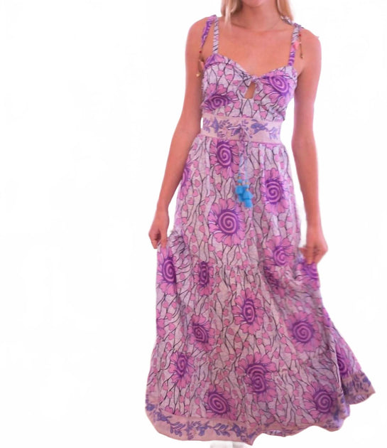 BELL Alexis Maxi Dress Pink Small 2