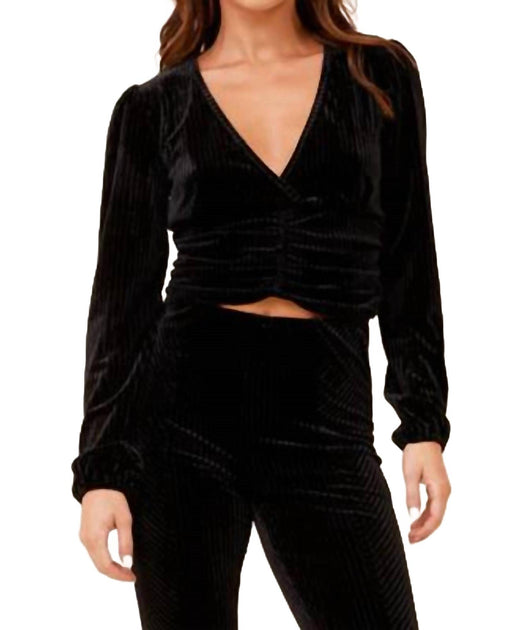 Vintage Havana Brushed Cord Cardigan Black Small 3