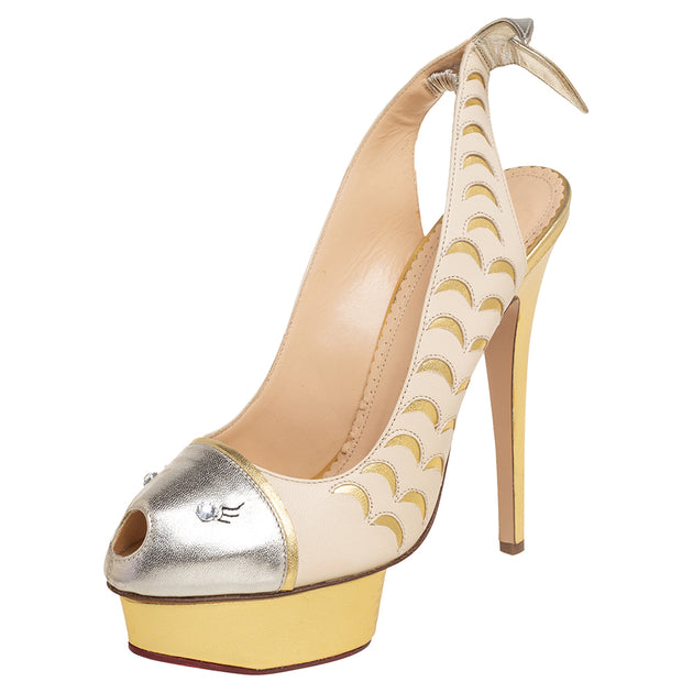 Charlotte Olympia Seaside Platform Sandals Multi EU 39 2