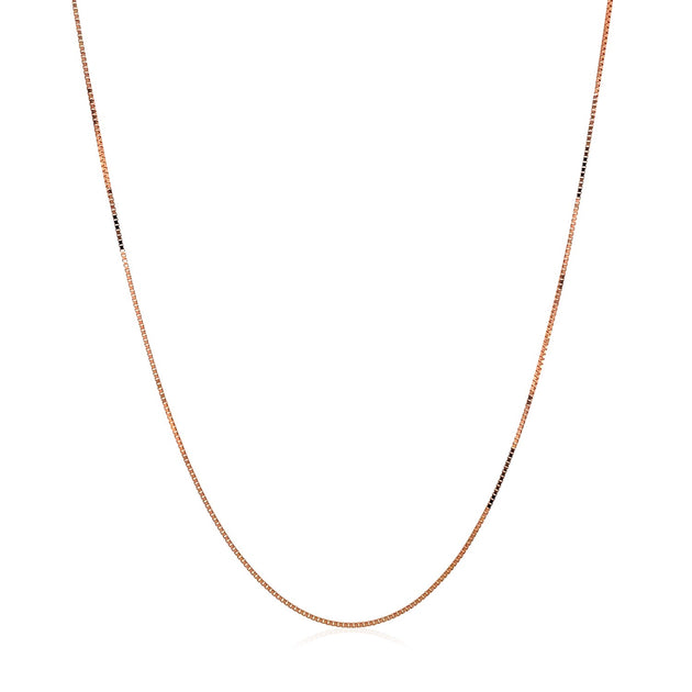 FASHNZFAB Classic Box Chain Rose Gold 0.45mm US 20 3