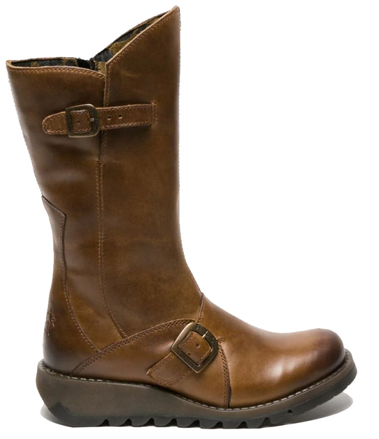 Fly London MES 2 Wedge Boot Brown EU 36 2