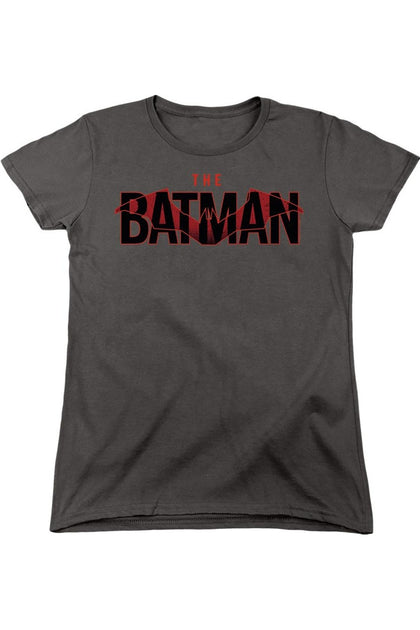 Gildan The Batman Logo With Red Bat T-Shirt Gris Small 2