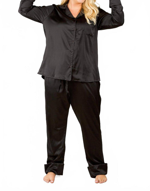 Ensemble de Pyjama en Soie ISAYES Noir 4X 4