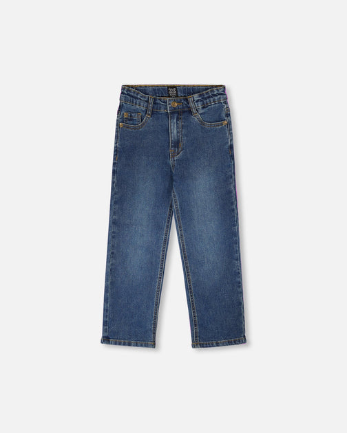 Deux par Deux Stretch Jeans Navy Blue Denim US 4T 2