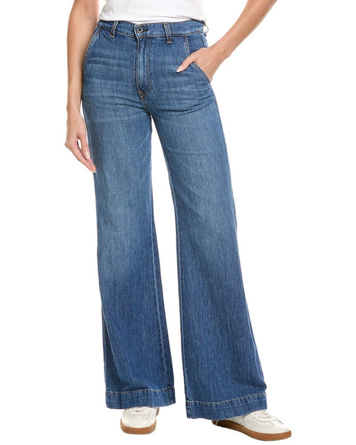 ASKK NY Summer Linen-Blend Wide Leg Jean Blue 23 2