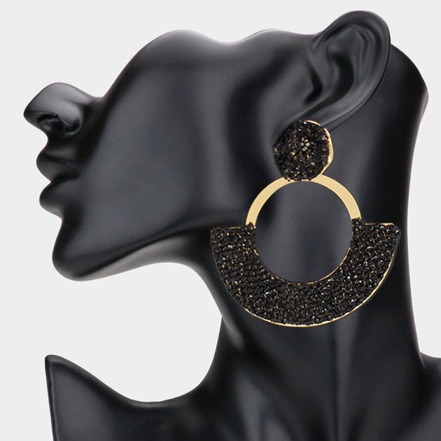 FASHNZFAB Abstract Half Moon Earrings Multi 4