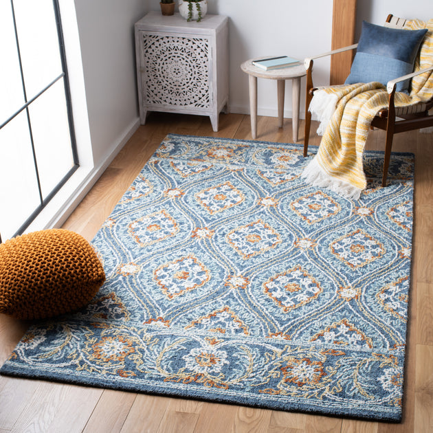 Safavieh BLM605 Area Rug Navy/Yellow 2