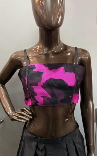 Zinzane Abstract Floral Bandeau and Jacket Set Pink Medium 3