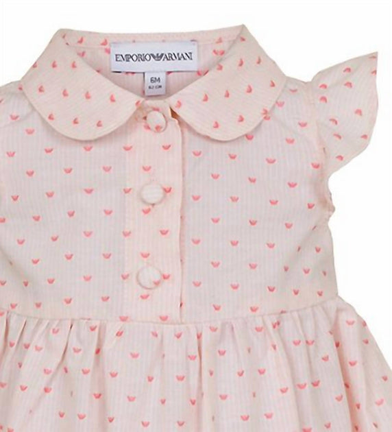 Armani Mädchen Eagle Kleid Pink 3-6 Monate 4
