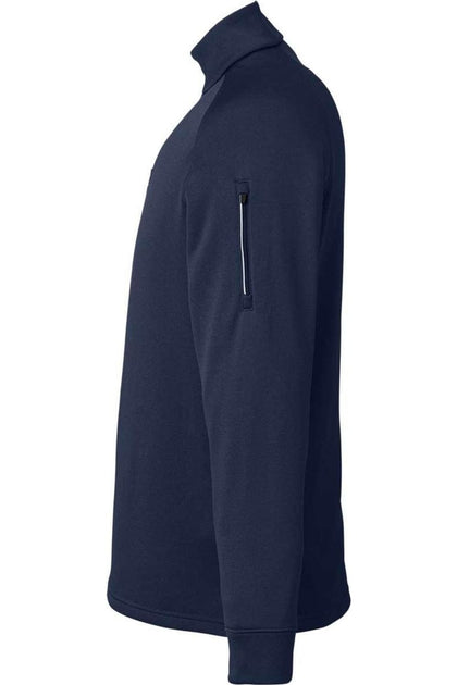 CORE365 Fusion ChromaSoft Fleece Quarter-Zip Pullover Blue Small 2