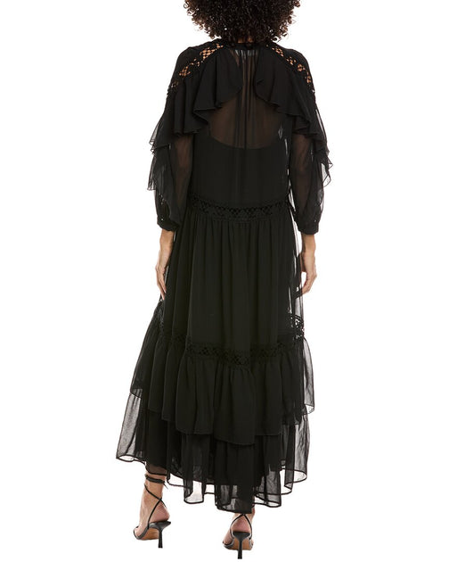 ba & sh Meloe Midi Dress Black US 0 3