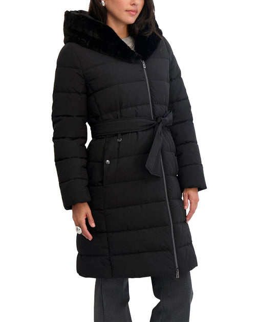 Tahari Vic Puffer Jacket Black Large 3