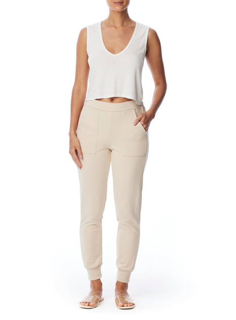 LBLC THE LABEL Tarah Pocket Sweatpant Beige XSmall 2