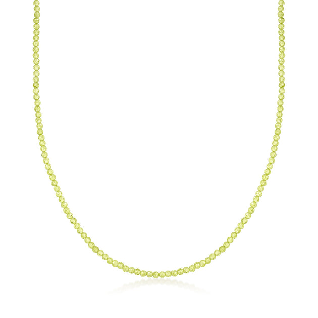 Ross-Simons Peridot Bead Necklace Green 2
