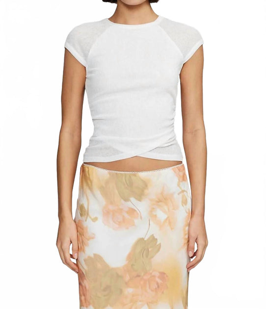 Ownley Martha Baby Tee White XSmall 2