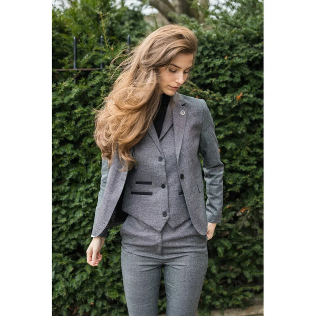 Infinity Women's Three-Piece Suit Grey US 10 3
