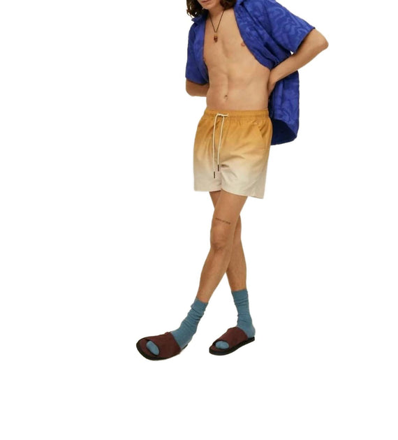 OAS Evening Grade Swim Shorts Yellow Small 3