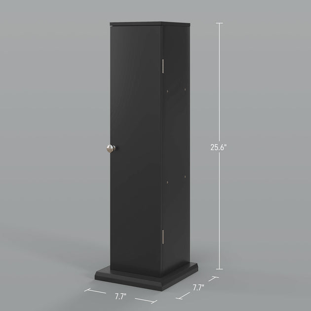 Hivvago Corner Bathroom Storage Cabinet Black 5