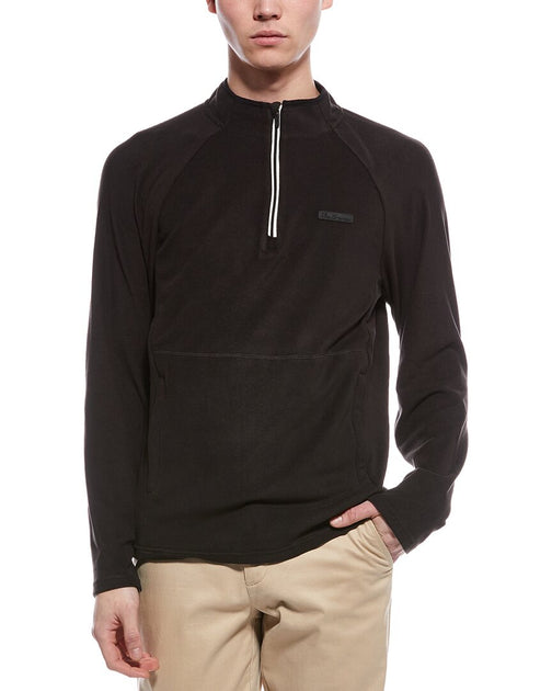 Ben Sherman Microfleece 1/4-Zip Black Small 2