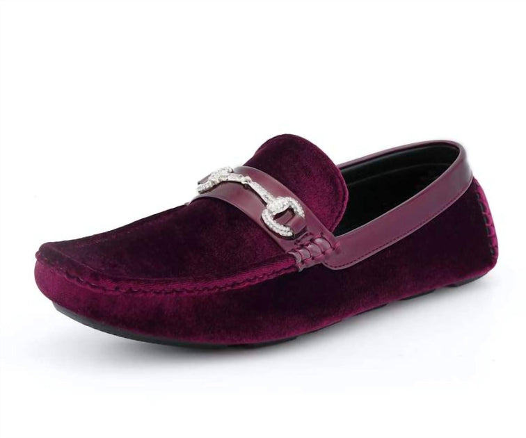 Amali Men's Driving Shoe Burgundy US 12 3