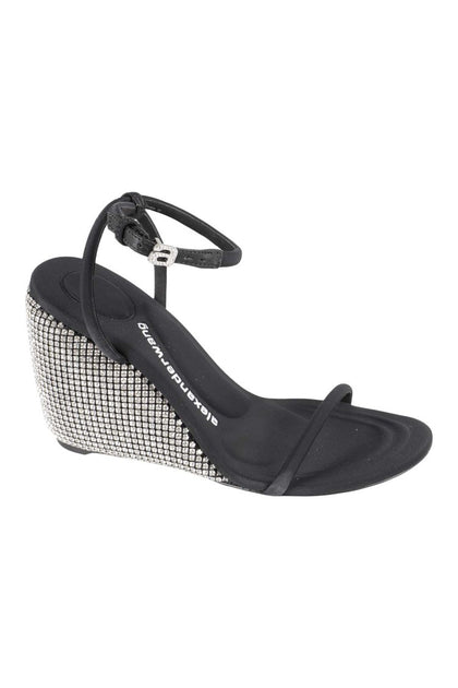 Alexander Wang Dahlia 105 Wedge Sandal Black US 8 3